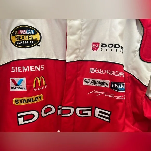 Chase Authentics \"NASCAR×DODGE\" Vintage Chase Authentics Drivers Line Dodge Nascar Racing Jacket